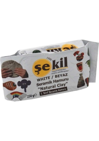 Şekil 250 gr Seramik Hamuru Beyaz