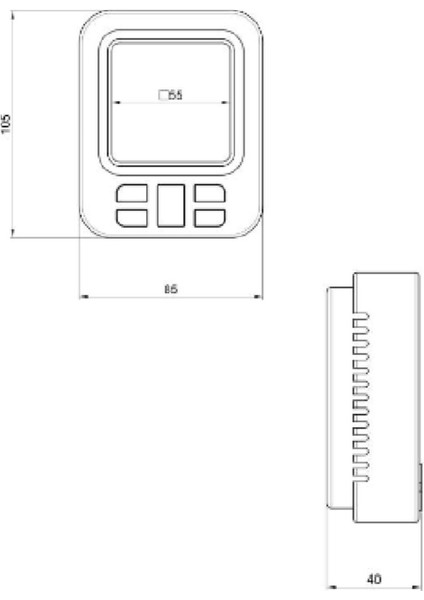 GSK-1701 Haftalık Programlı Kablolu Oda Termostatı