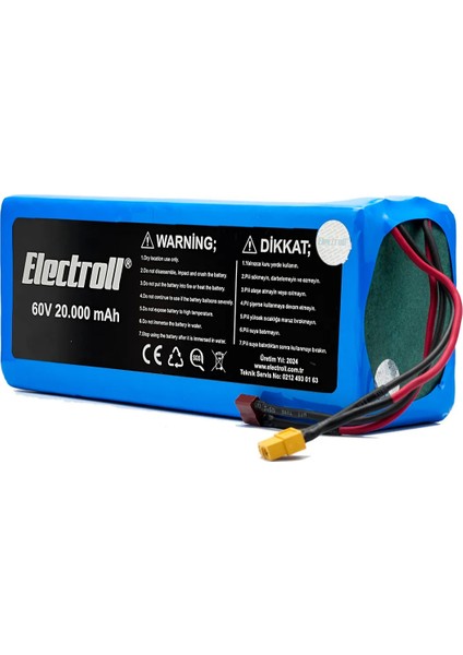 Onvo Rx-04 2400W 60V 20AH Elektrikli Scooter Batarya