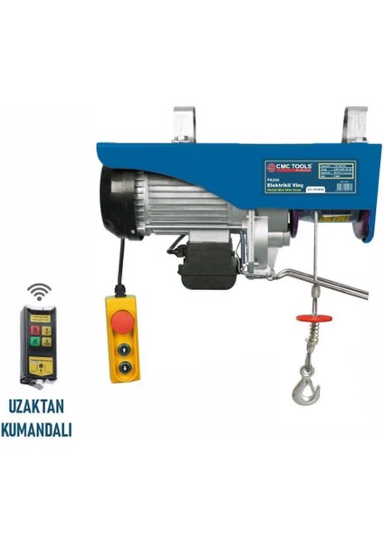 600-1200 kg Uzaktan Kumandalı Mini Elektrikli Vinç