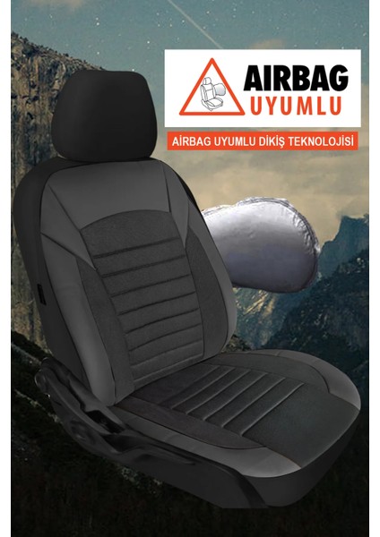 Aston Martın V8 Vantage Volante Lwb 1998 - 2000 Trend Serisi Uyumlu 5 Koltuk Tay Tüyü Oto Koltuk Kılıfı Siyah