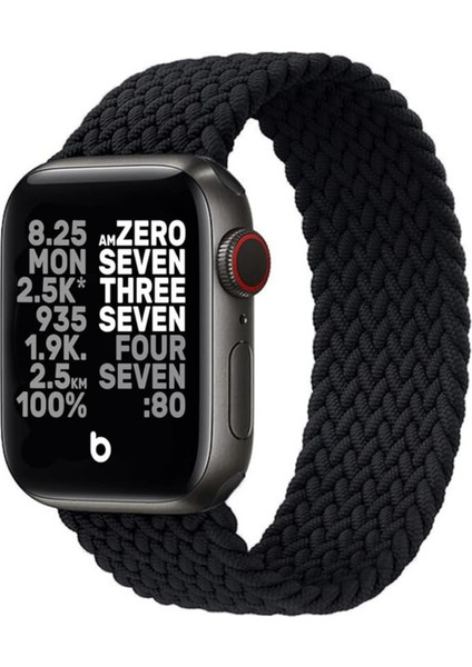 Apple Watch Örgü Hasır Kordon 38-40-41MM Uygun Elastik Spor Kordon Kayış