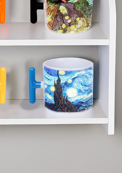 Vincent Van Gogh Tablolarından Oluşan Dörtlü Kupa Bardak Takımı 200 ml