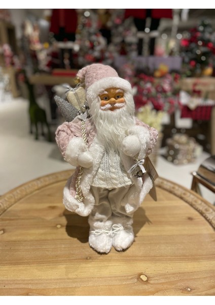 Pembe Tombiş Noel Baba 45 cm