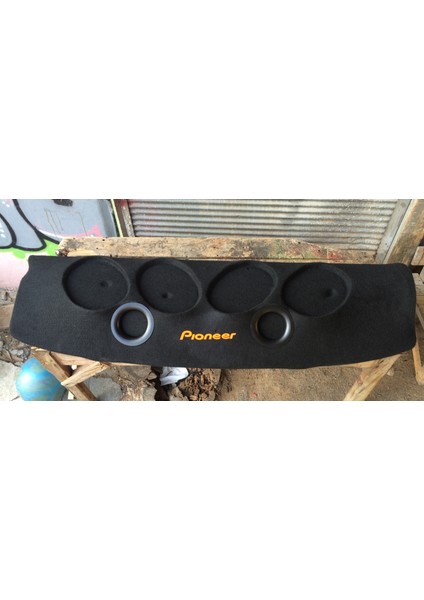 Tofaş Doğan Arka 4lü Oval Hoparlörlü Pandizot 2 Portlu Polyester Pandizot Kabartmalı