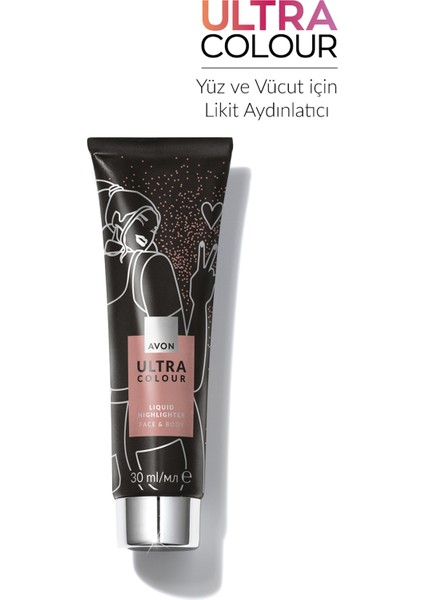 Ultra Colur Yüz ve Vücut Likit Aydınlatıcı Rose Quartz