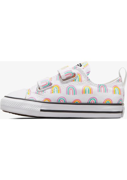 Chuck Taylor All Star Easy- On Rainbows Çocuk Beyaz Sneaker fırsatları