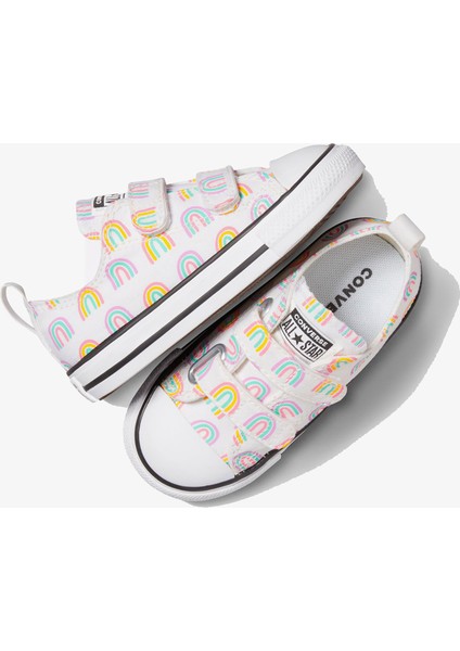 Chuck Taylor All Star Easy- On Rainbows Çocuk Beyaz Sneaker indirimleri