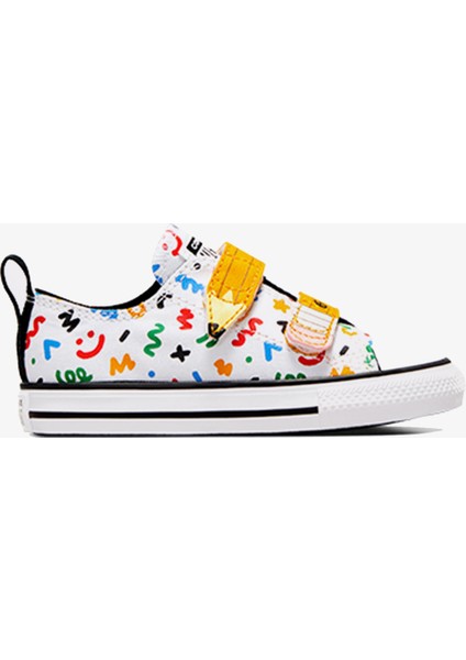 Chuck Taylor All Star Easy On Doodles Çocuk Beyaz Sneaker