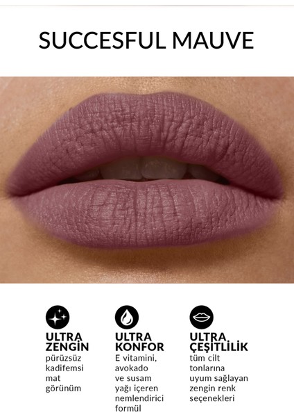 Ultra Mat Ruj - Successful Mauve