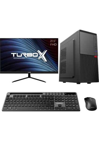 TX5227 Intel Core I5 4440 16GB Ram 256GB SSD 21.5 Monitör Freedos Kurumsal Ofis Bilgisayarı