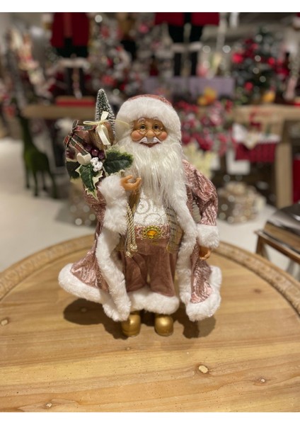 Pembe Noel Baba 45 cm