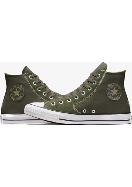 Chuck Taylor All Star Mixed Materials Kadın Haki Sneaker fırsatları