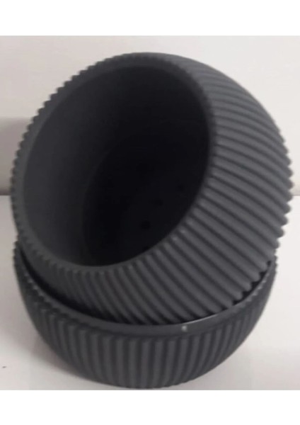 Mercan Saksı 2 Numara 0,35 Litre Su Hazneli Dekoratif Kaktüs Sukulent Saksı 11,8 x 9,2 cm
