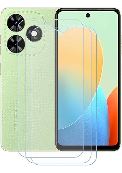Tecno Spark Go 2024 Için Full Kaplama Nano Tempered Ekran Koruyucu 3 Adet Set
