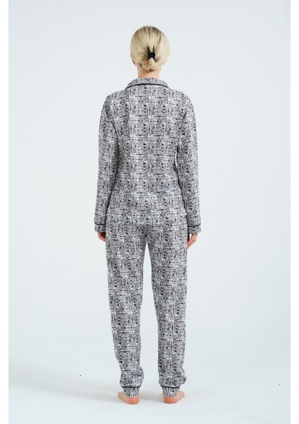 Gömlek Yakalı Pijama Takımı