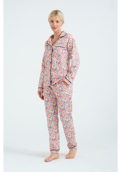 Gömlek Yakalı Pijama Takımı