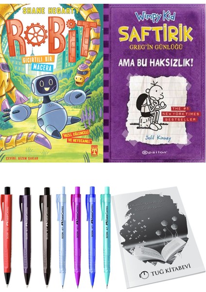 Saftirik 5 Ama Bu Haksızlık! ve Robit 3 Gıcırtılı Bir Macera 2'li Set - Kalem
