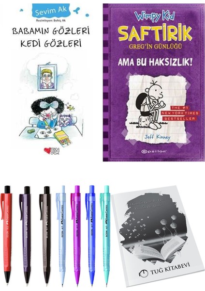 Saftirik 5 Ama Bu Haksızlık! ve Babamın Gözleri Kedi Gözleri 2'li Set - Kalem