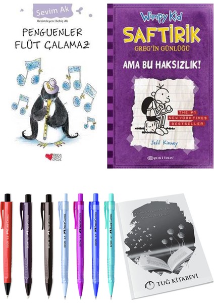 Saftirik 5 Ama Bu Haksızlık! ve Penguenler Flüt Çalamaz 2'li Set - Kalem