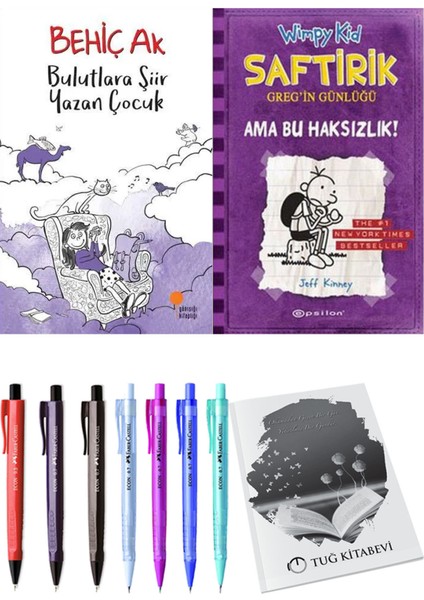 Saftirik 5 Ama Bu Haksızlık! ve Bulutlara Şiir Yazan Çocuk 2'li Set - Kalem