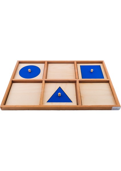 Montessori Geometrik Kartlar Tanıtım Tablası
