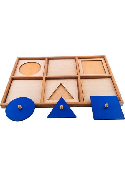 Montessori Geometrik Kartlar Tanıtım Tablası fiyatları