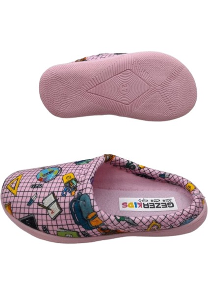 Kız Çocuk Pembe Ultra Hafif Okul Araç-Gereçleri Desenli Ev Içi Terlik GZTRT8521537 fırsatları