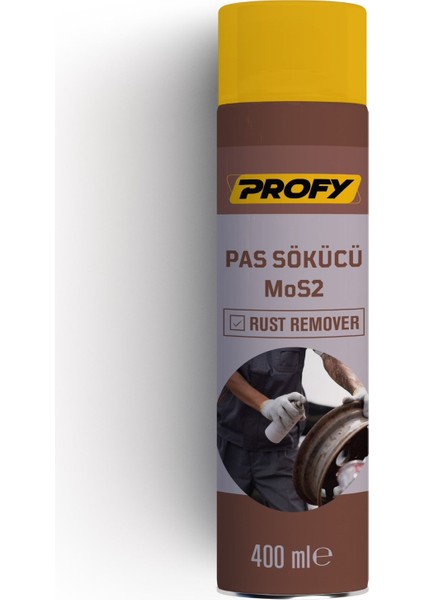 400 ml Pas Sökücü Sprey - Mos2 Formülü, Güçlü Pas Çözücü, Koruyucu Etki, Metal Yüzeyler