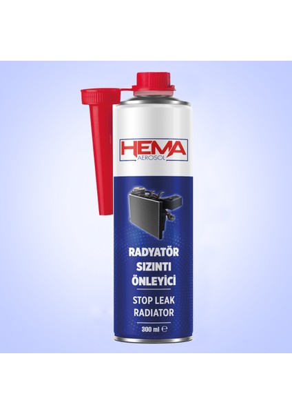 Aerosol Radyatör Sızıntı Önleyici Hızlı Sızıntı Tamiri, Motor Soğutma Koruması, 300 ml