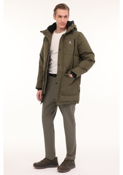 ML ADLERS LONG COAT 4PR Haki Erkek Uzun Kaban modelleri