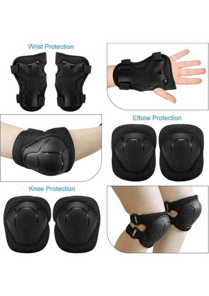 Çocuk Bisiklet Paten Kaykay Koruyucu Set (6 Parça) fırsatları