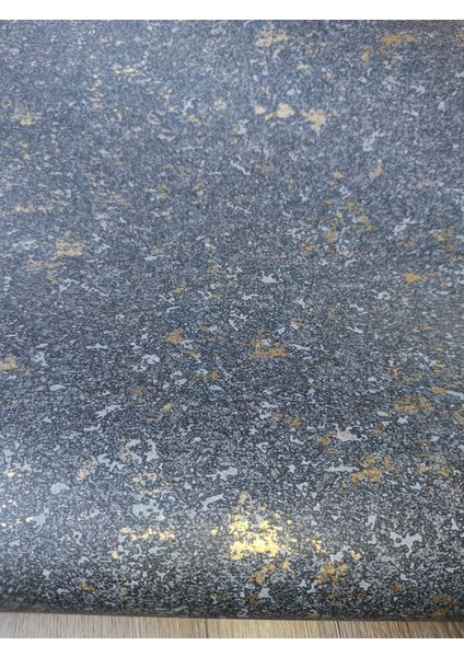 Black Serisi Gold Efektli Silinebilir Sade Duvar Kağıdı 16 M²