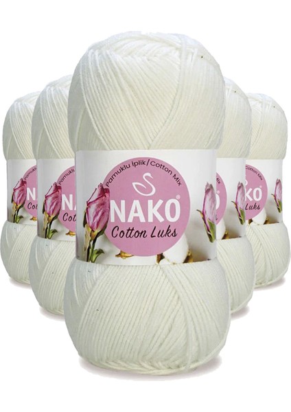 5 Adet Cotton Yelek Tunik Kazak Bluz Hırka ipi Yünü Süt Beyaz 97570