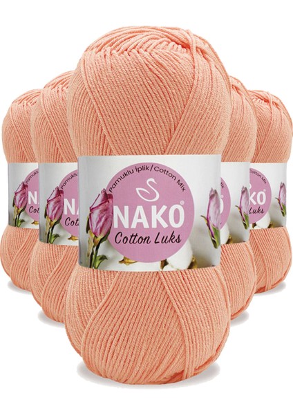 5 Adet Cotton Yelek Tunik Kazak Bluz Hırka ipi Yünü Somon 97594