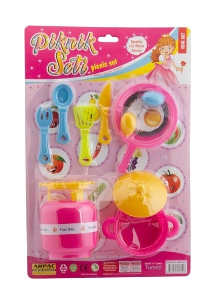 Oyuncak Piknik Seti 10 Parça Kartela