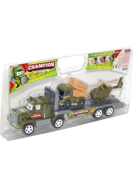 Şapkalı Şampiyon Araç Taşıyan Askeri Tır 34 cm