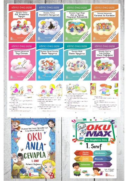 (Sınıf: 1) Eğitici Öykü Dizisi / Oku Anla Cevapla / Oku Max
