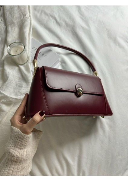 Vintage Bordo Baget Çanta fiyatları