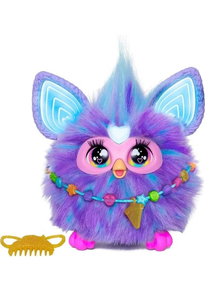 Fioletowa Furby Mor Interakti̇f Peluş Oyuncak