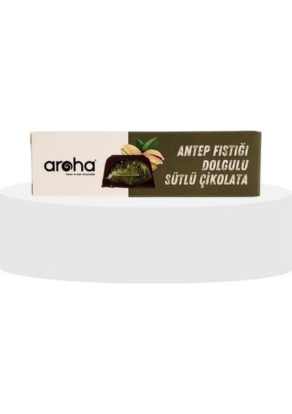 4ADET, Aroha Antep Fıstığı Dolgulu Sütlü Çikolata 38 gr X4ADET