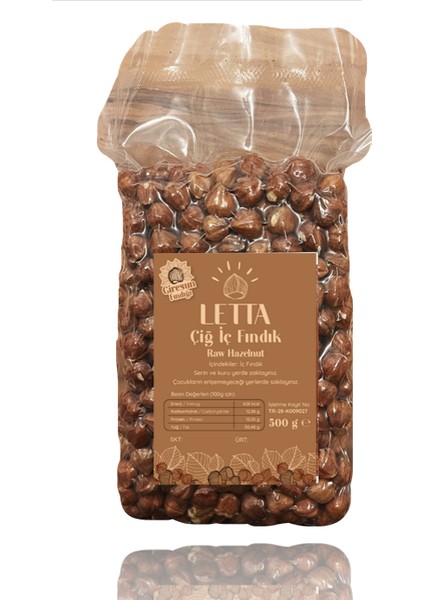 Çiğ İç Fındık (500 gr - 2024 Mahsülü)