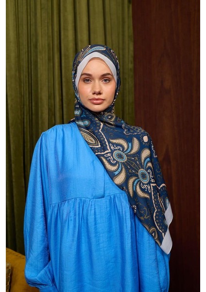 New Collections Koleksiyon Soft Şal 3048 - 08 gece mavisi