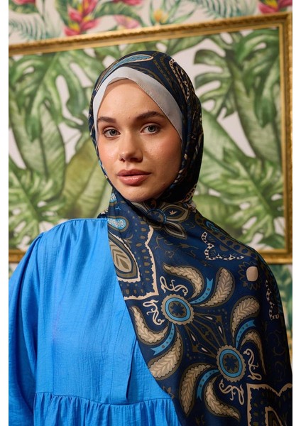 New Collections Koleksiyon Soft Şal 3048 - 08 gece mavisi