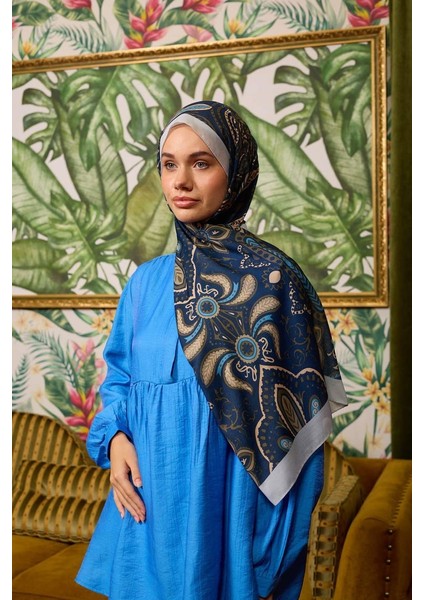 New Collections Koleksiyon Soft Şal 3048 - 08 gece mavisi