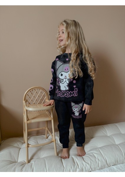 Yigit Butik Batik Kumaş Karakter Baskılı Kız Çocuk Alt Üst Takım