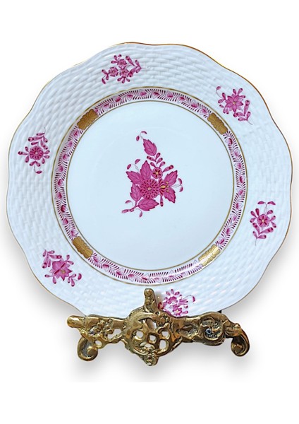 Macaristan Herend Pembe Pasta Tabağı
