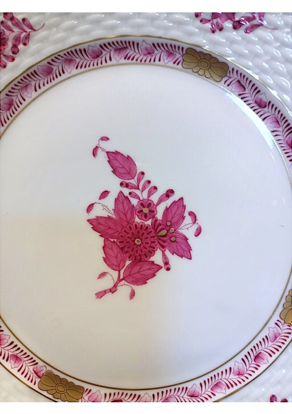 Macaristan Herend Pembe Pasta Tabağı modelleri