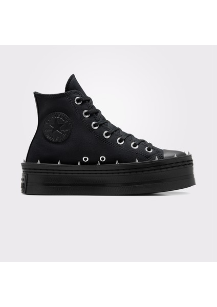 Chuck Taylor All Star Modern Lift Platform Studded Kadın Siyah Sneaker
