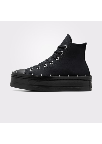 Chuck Taylor All Star Modern Lift Platform Studded Kadın Siyah Sneaker modelleri